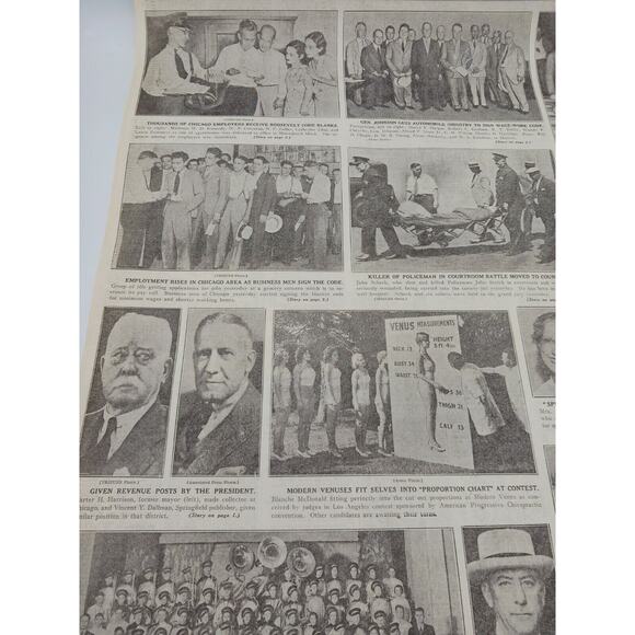 1933 Roosevelt Code Blanks Gen Johnson Automobile Industry Walter Chrysler Plane - Picture 10 of 16